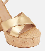 Gianvito Rossi Bebe leather platform sandals