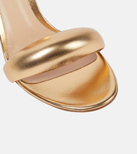 Gianvito Rossi Bijoux 85 metallic leather mules