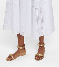 Gianvito Rossi Bijoux metallic leather sandals