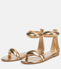 Gianvito Rossi Bijoux metallic leather sandals