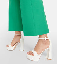 Gianvito Rossi Bridal Holly leather platforms sandals