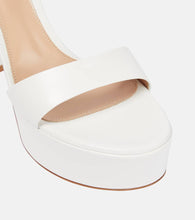 Gianvito Rossi Bridal Holly leather platforms sandals