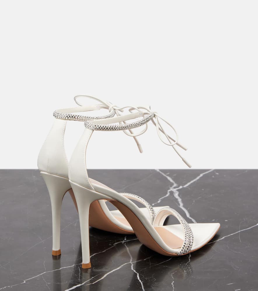 Gianvito Rossi Bridal Montecarlo 105 embellished leather sandals