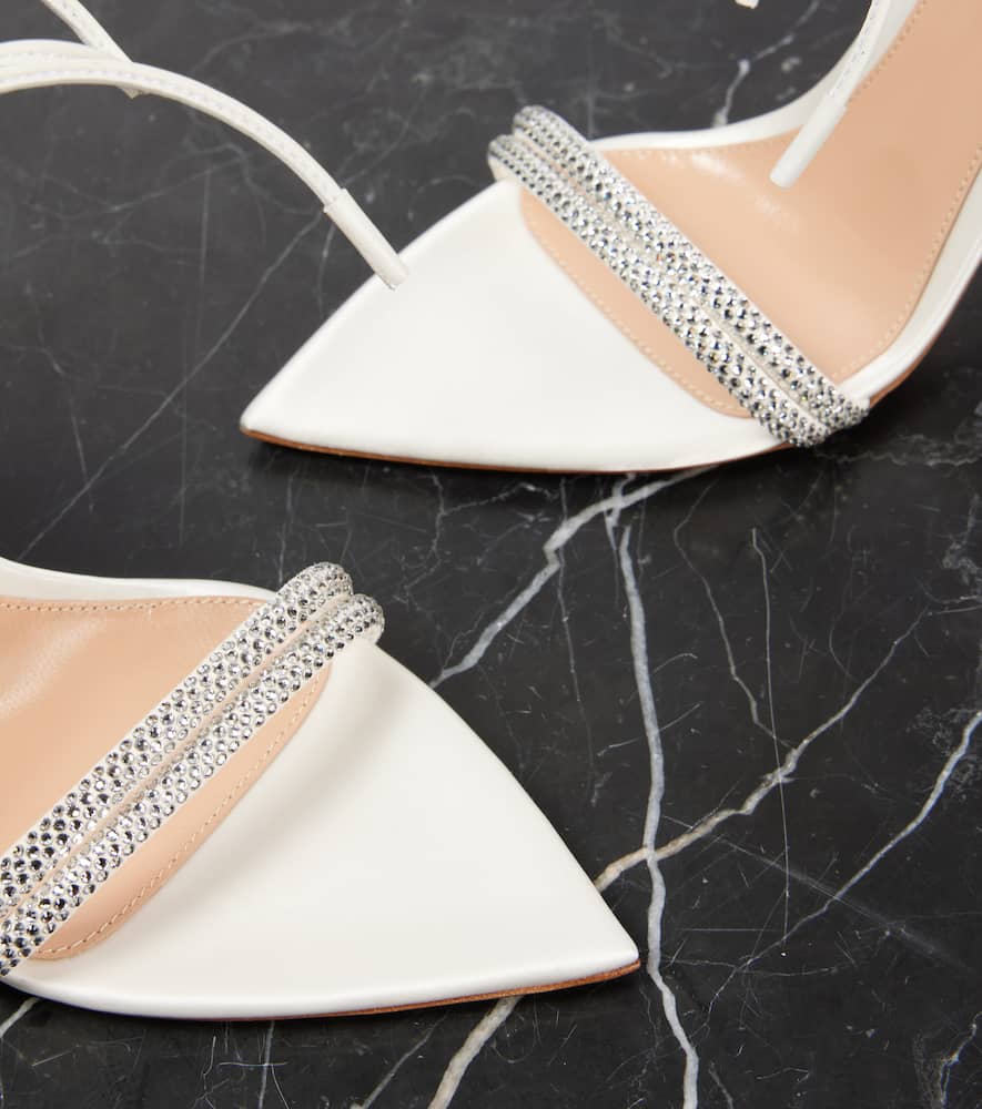 Gianvito Rossi Bridal Montecarlo 105 embellished leather sandals