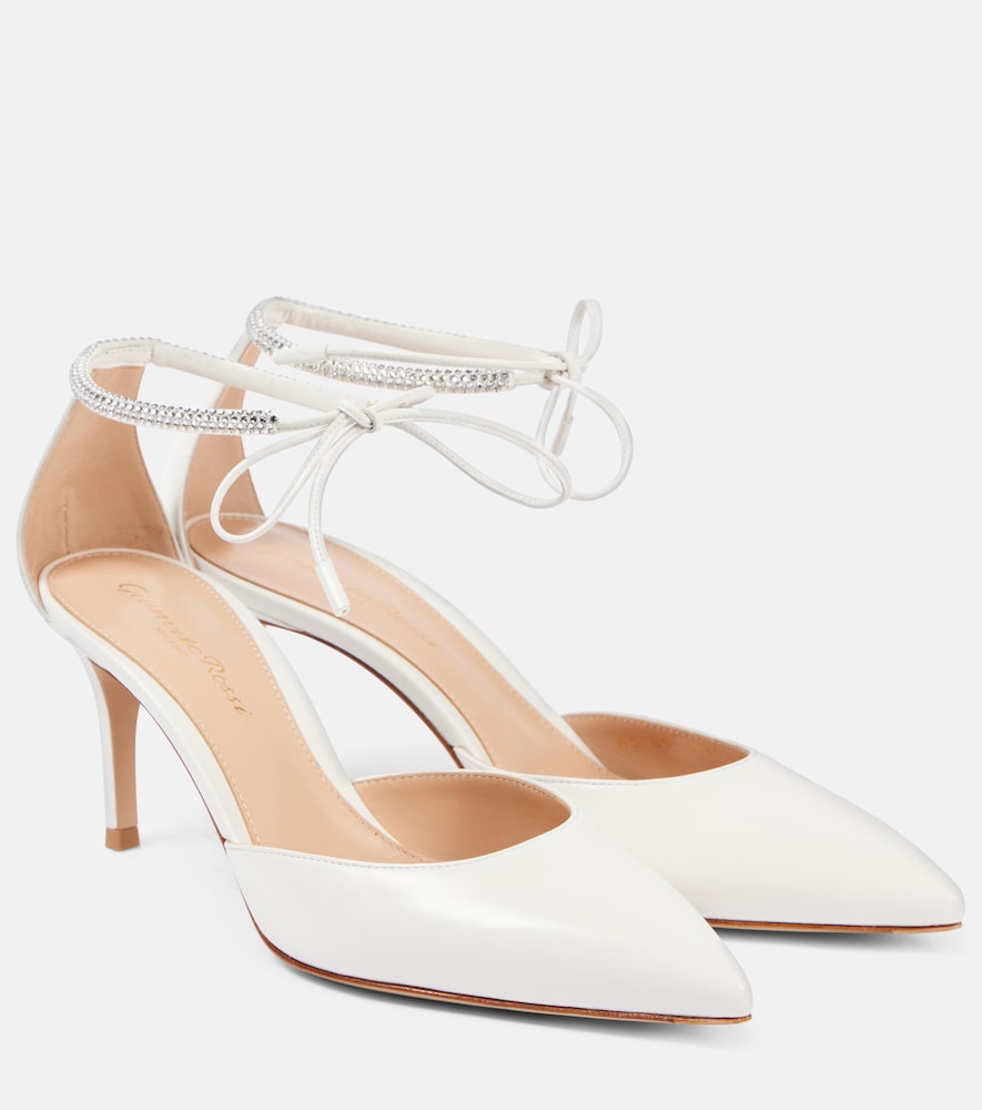 Gianvito Rossi Bridal Montecarlo D'Orsay 70 leather pumps