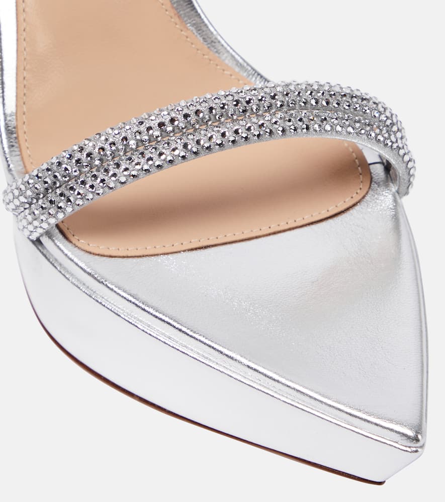 Gianvito Rossi Burma embellished leather platform sandals