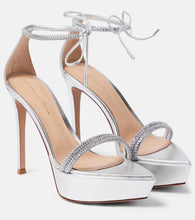 Gianvito Rossi Burma embellished leather platform sandals