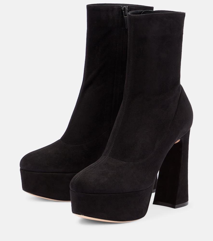 Gianvito Rossi Camnero sock-fit suede ankle boots