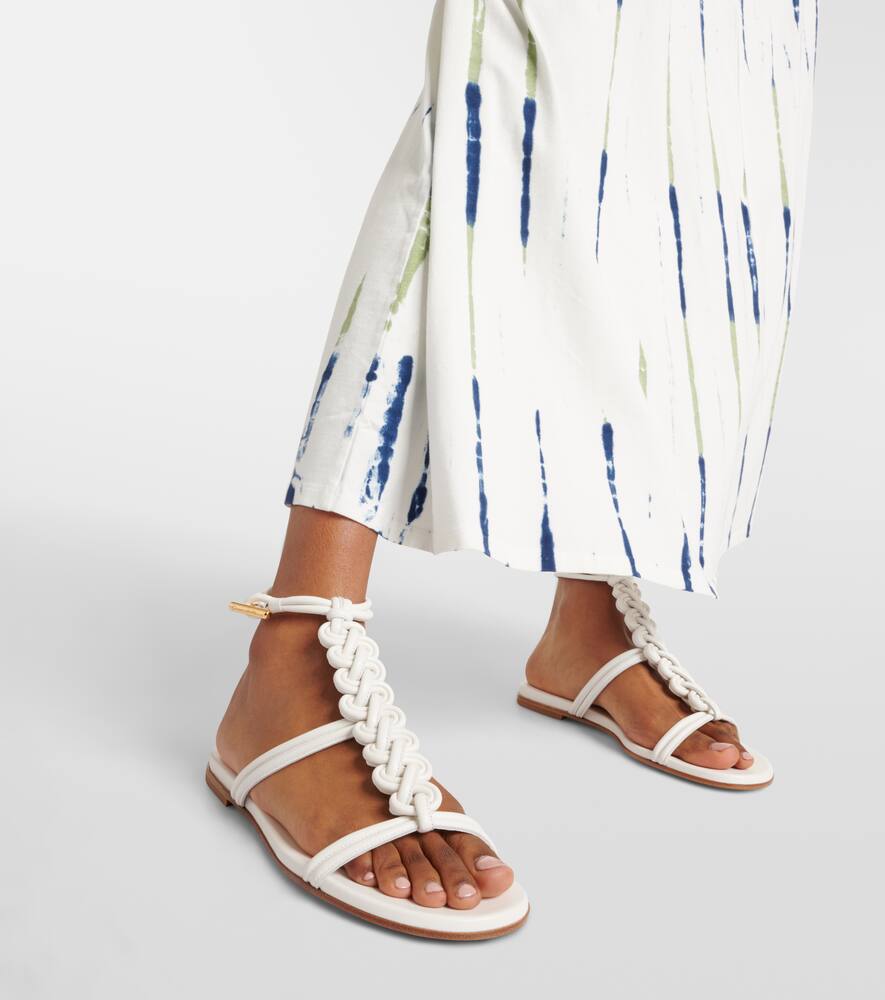 Gianvito Rossi Capua braided leather gladiator sandals