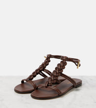 Gianvito Rossi Capua braided leather sandals