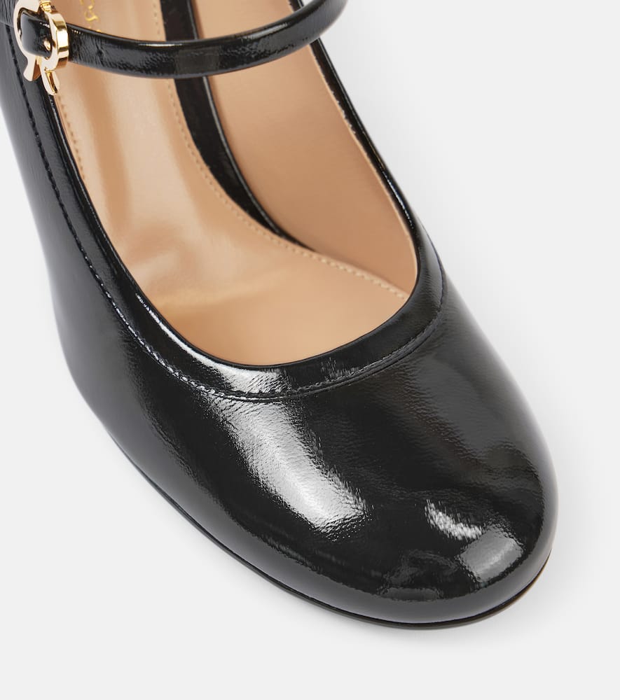 Gianvito Rossi Carla 85 patent leather Mary Jane pumps