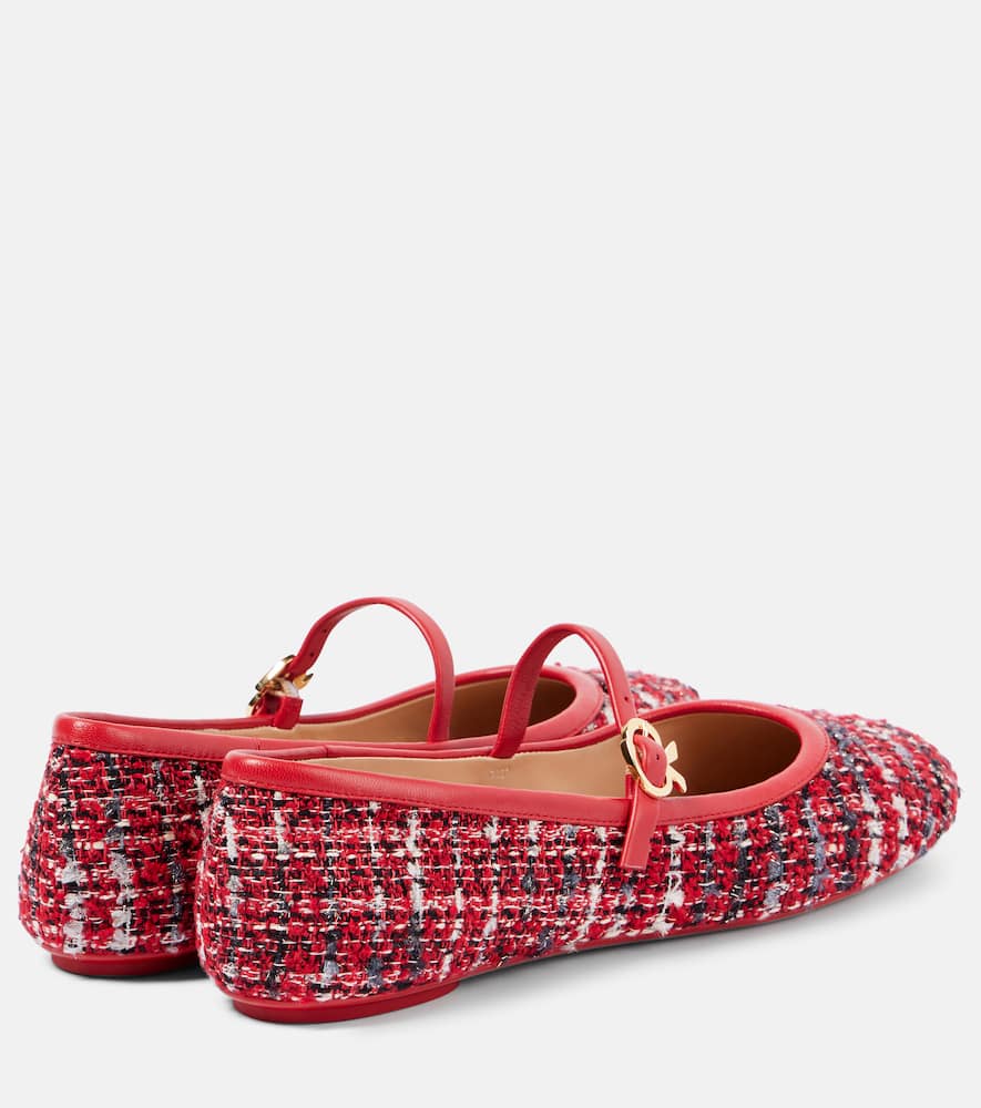Gianvito Rossi Carla Bouclé Mary Jane flats
