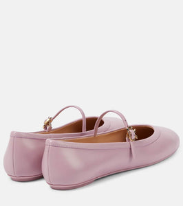 Gianvito Rossi Carla leather Mary Jane flats