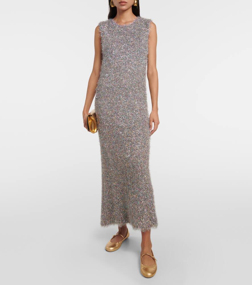 Gianvito Rossi Carla metallic leather ballet flats