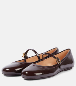 Gianvito Rossi Carla patent leather ballet flats
