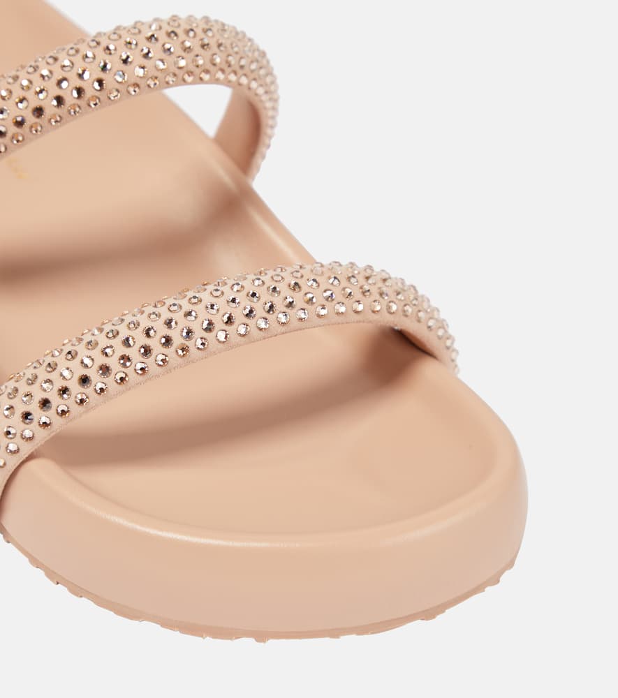 Gianvito Rossi Croisette embellished slides