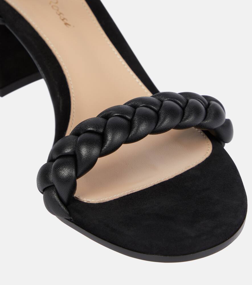 Gianvito Rossi Cruz 60 suede and leather sandals