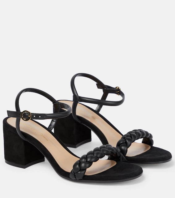 Gianvito Rossi Cruz 60 suede and leather sandals