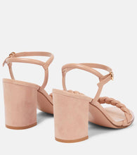 Gianvito Rossi Cruz 80 leather and suede sandals
