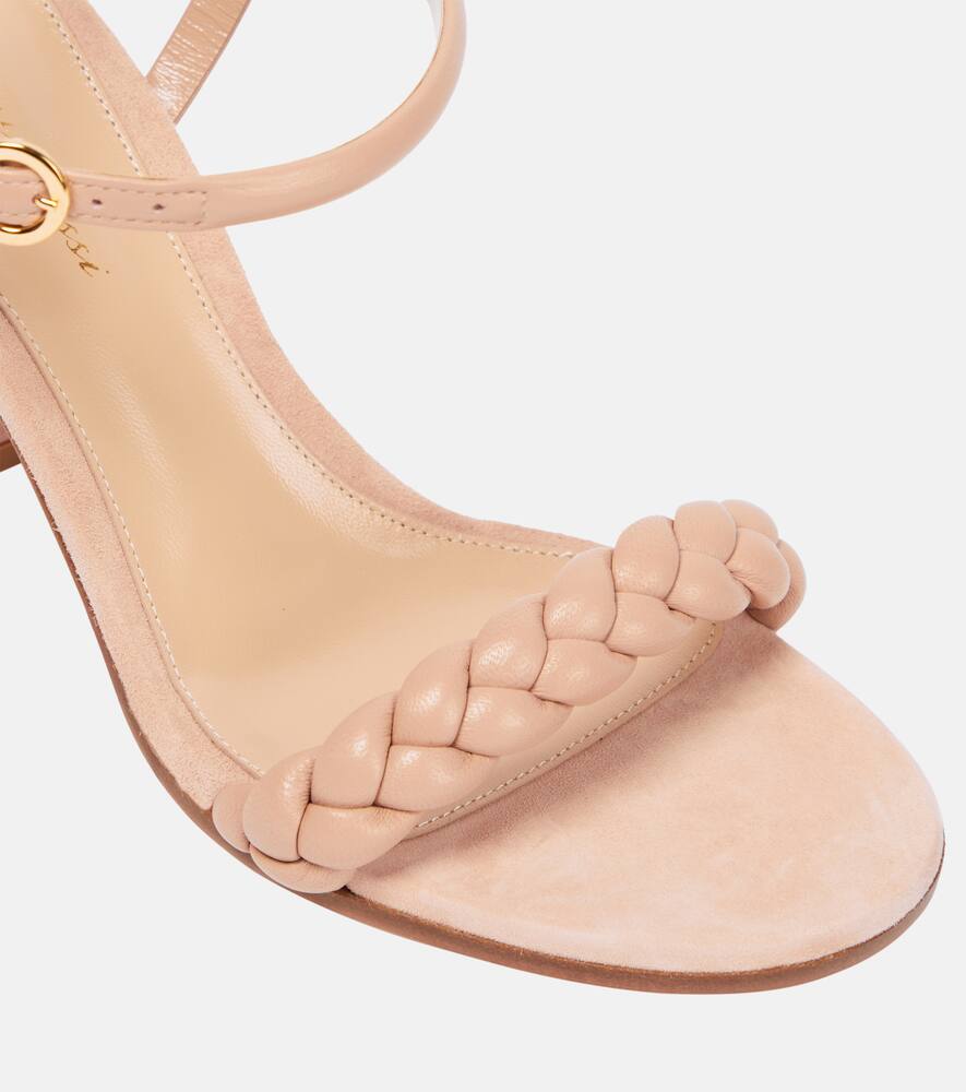 Gianvito Rossi Cruz 80 leather and suede sandals