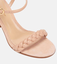 Gianvito Rossi Cruz 80 leather and suede sandals