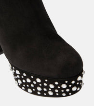 Gianvito Rossi Crystal Holly suede platform ankle boots