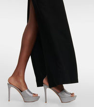 Gianvito Rossi Crystal-embellished platform sandals