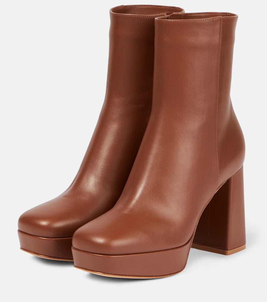 Gianvito Rossi Daisen leather ankle boots