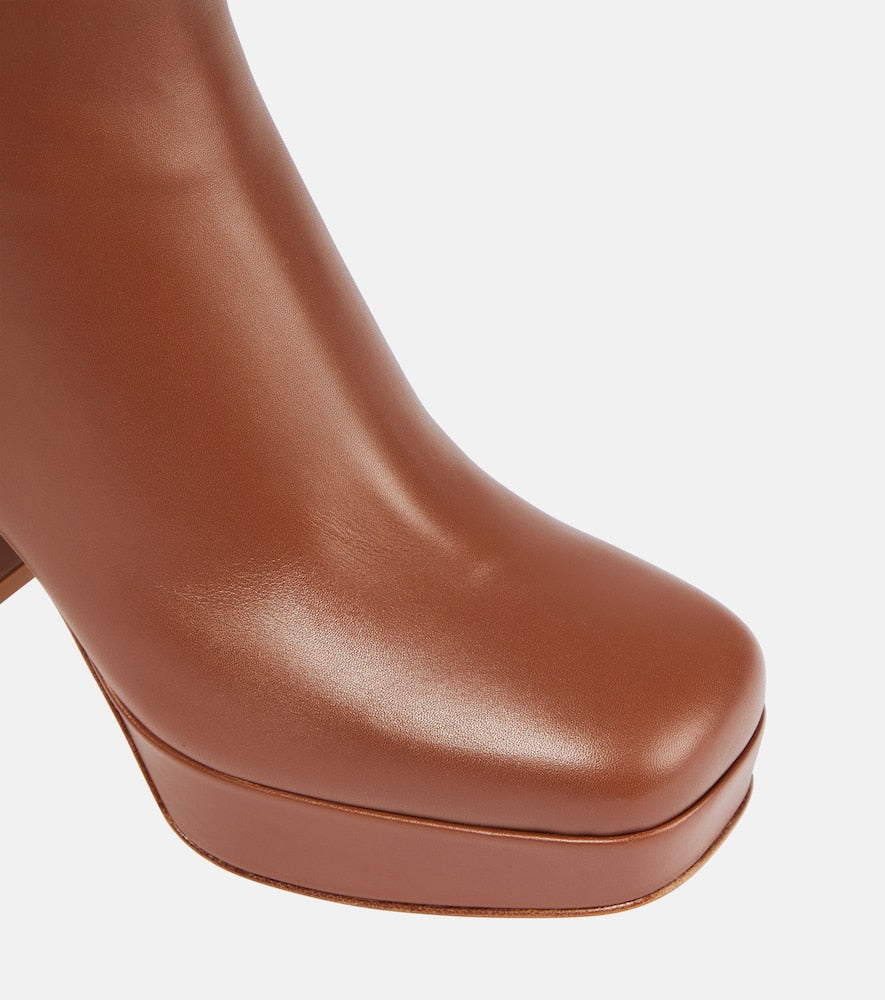 Gianvito Rossi Daisen leather ankle boots