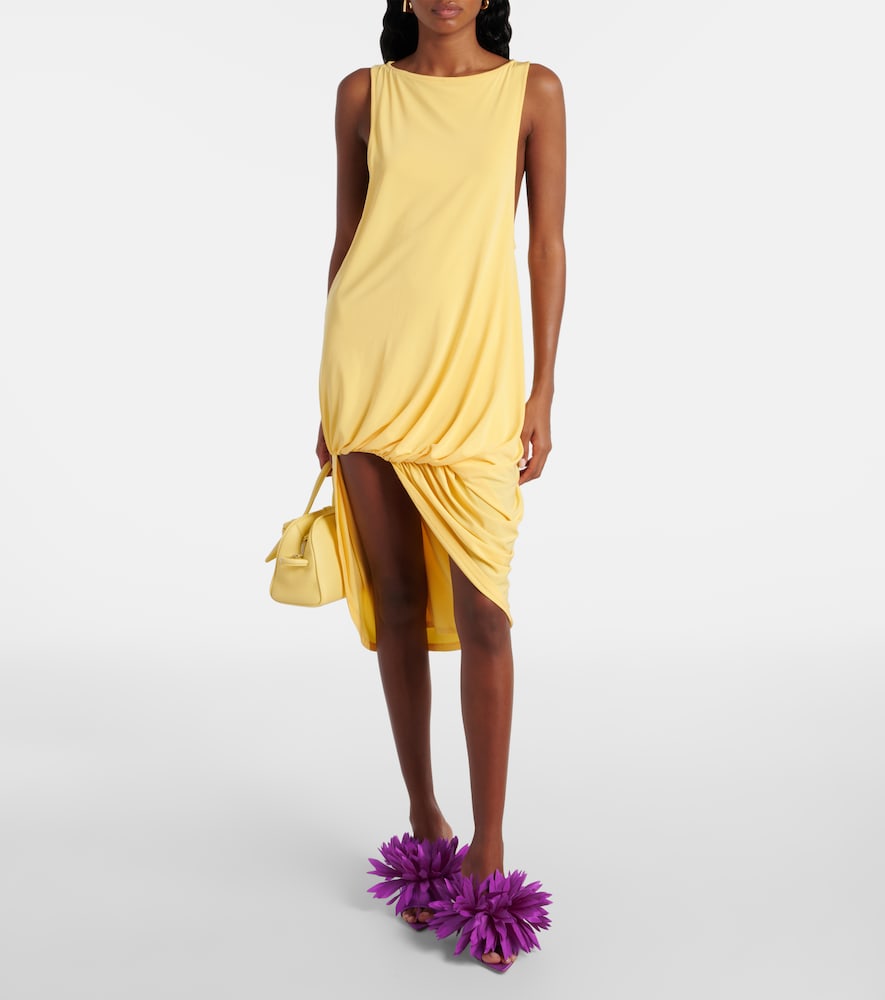 Gianvito Rossi Daniah 85 embellished crepe satin mules