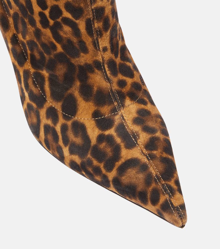 Gianvito Rossi Dasha animal-print leather ankle boots