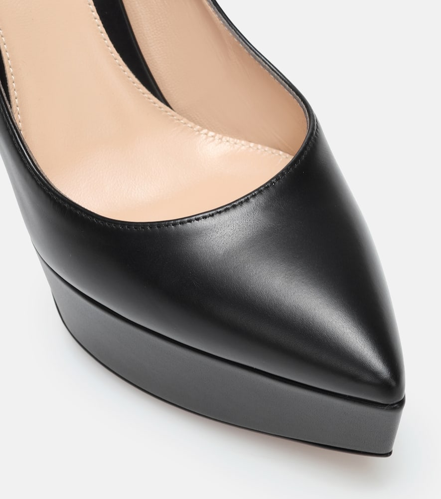 Gianvito Rossi Dasha leather platform pumps