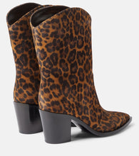 Gianvito Rossi Denver leopard-print leather boots