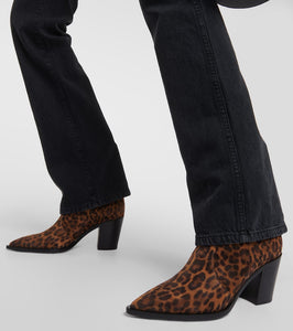Gianvito Rossi Denver leopard-print leather boots