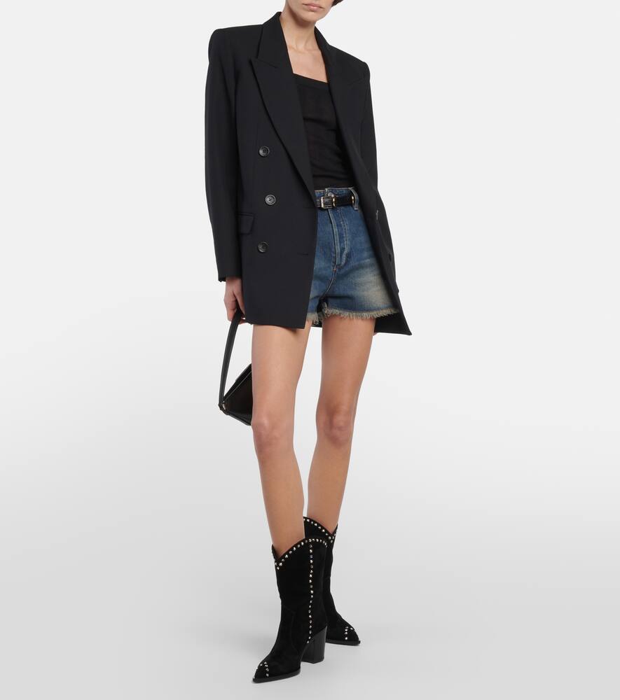 Gianvito Rossi Denver studded suede cowboy boots