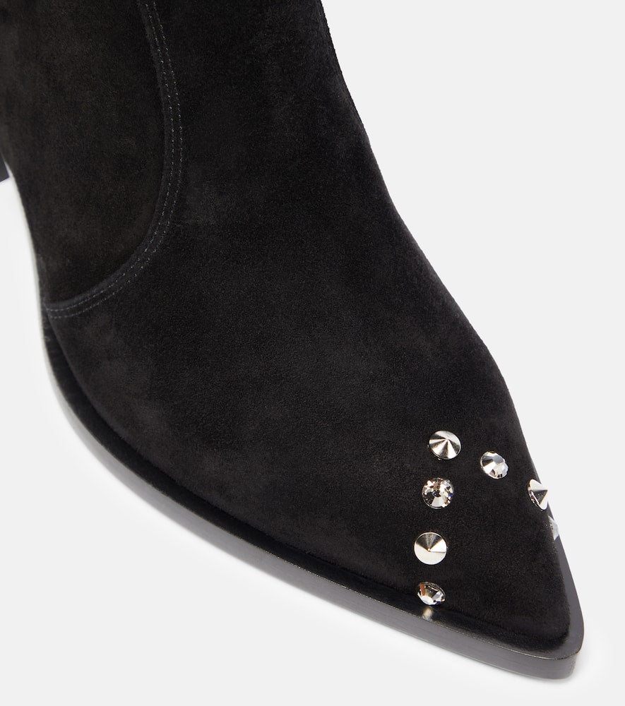Gianvito Rossi Denver studded suede cowboy boots