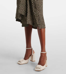 Gianvito Rossi Draped Bow 90 patent leather pumps
