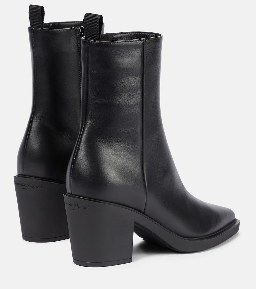 Gianvito Rossi Dylan leather ankle boots