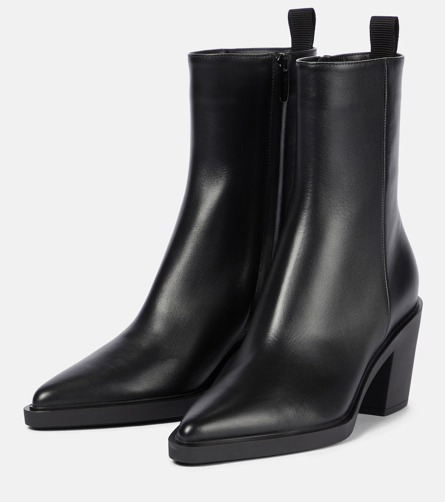 Gianvito Rossi Dylan leather ankle boots