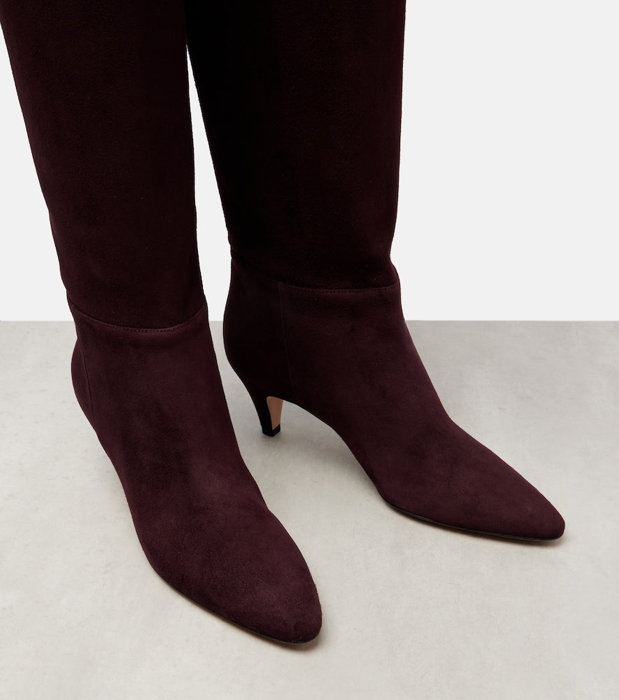 Gianvito Rossi Elise suede knee-high boots
