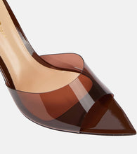 Gianvito Rossi Elle 85 TPU and patent leather mules