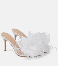 Gianvito Rossi Elle 85 embellished PVC mules