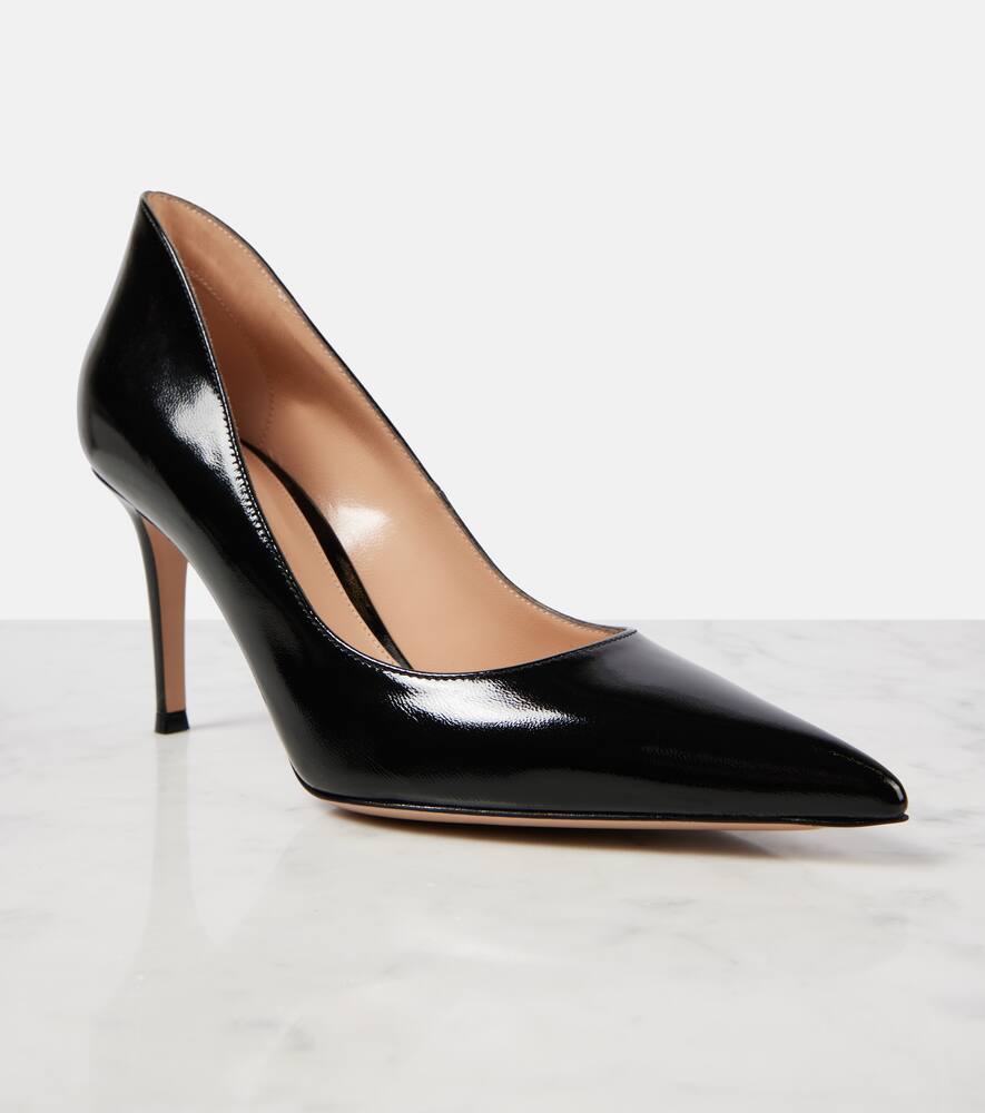 Gianvito Rossi Ellipsis 85 patent leather pumps