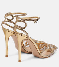 Gianvito Rossi Embellished leather and PVC sandals
