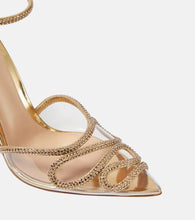 Gianvito Rossi Embellished leather and PVC sandals
