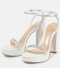 Gianvito Rossi Embellished leather platform sandals