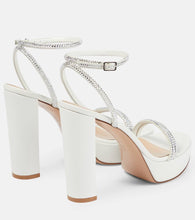 Gianvito Rossi Embellished leather platform sandals