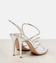 Gianvito Rossi Ettie 105 metallic leather sandals