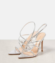 Gianvito Rossi Ettie 105 metallic leather sandals