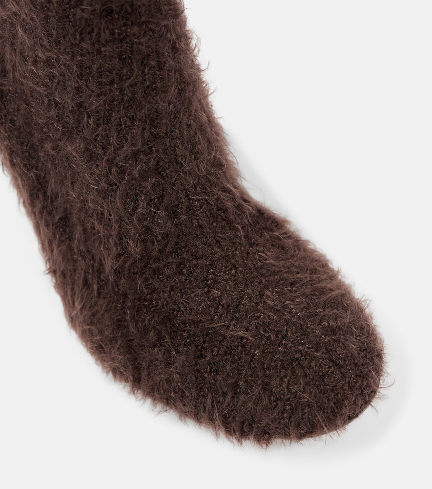 Gianvito Rossi Finny 85 knitted sock boots
